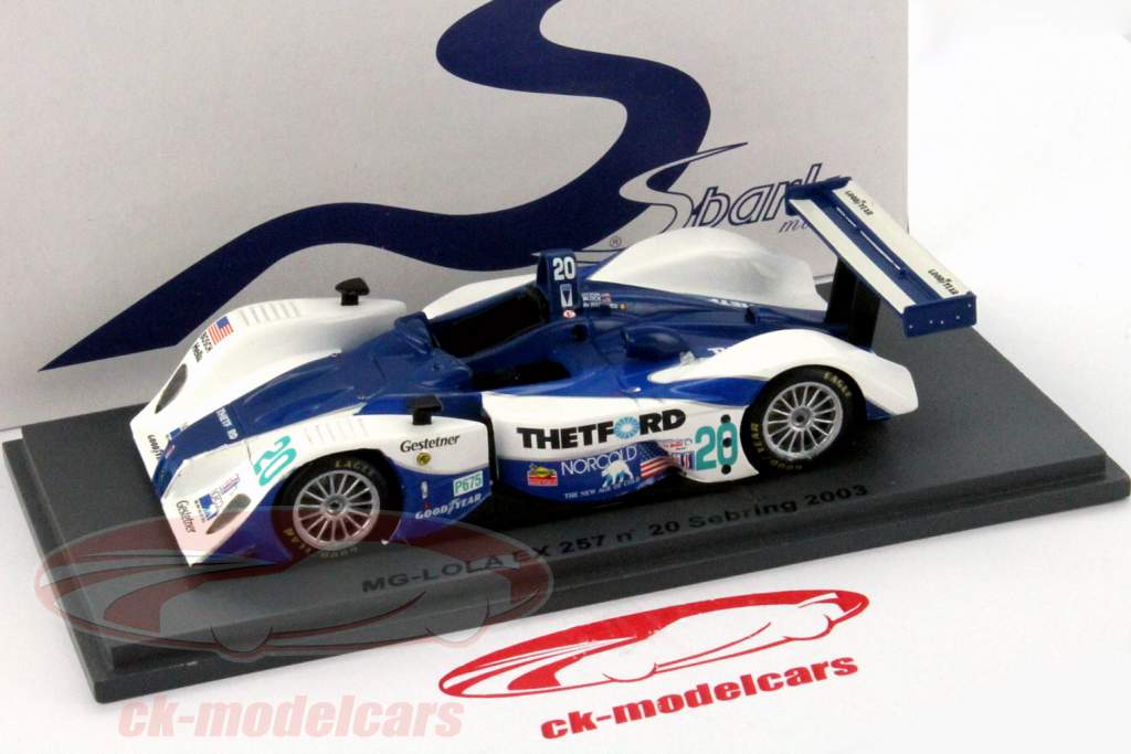 MG-ローラ EX 257 #20 12H シブリング 2003 ダイソン / ブロック / デ Radiguez 1:43 Spark