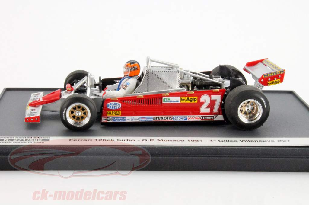 1/43 F1 brumm フェラーリ126CK turbo G.ビルヌーブ 1/43 F1 brumm フェラーリ126CK turbo G.ビルヌーブ
