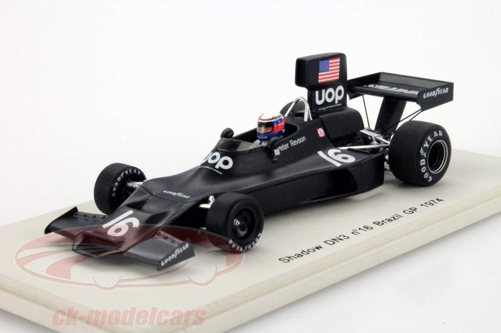 П. Ревсона Shadow DN3 #16 Бразилия ГП Формула 1 1974 1:43 Spark