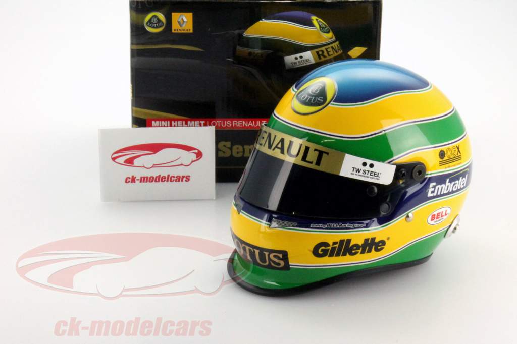 Бруно Сенна Лотос R31 гонщик Формулы 1 Шлем 2011 1: 2 Bell