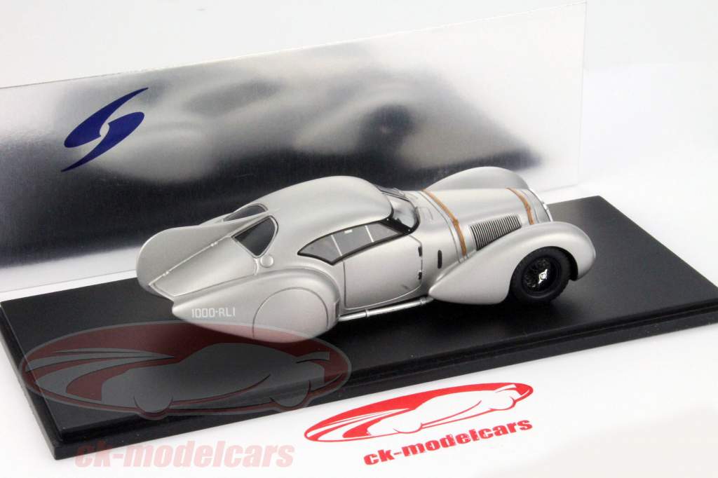 Delage V12 Labourdette built in 1937 silver 1:43 Spark