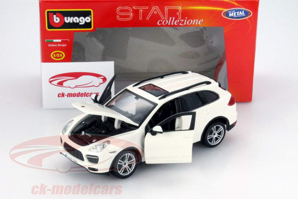 Porsche Cayenne Turbo blanco 1:24 Bburago