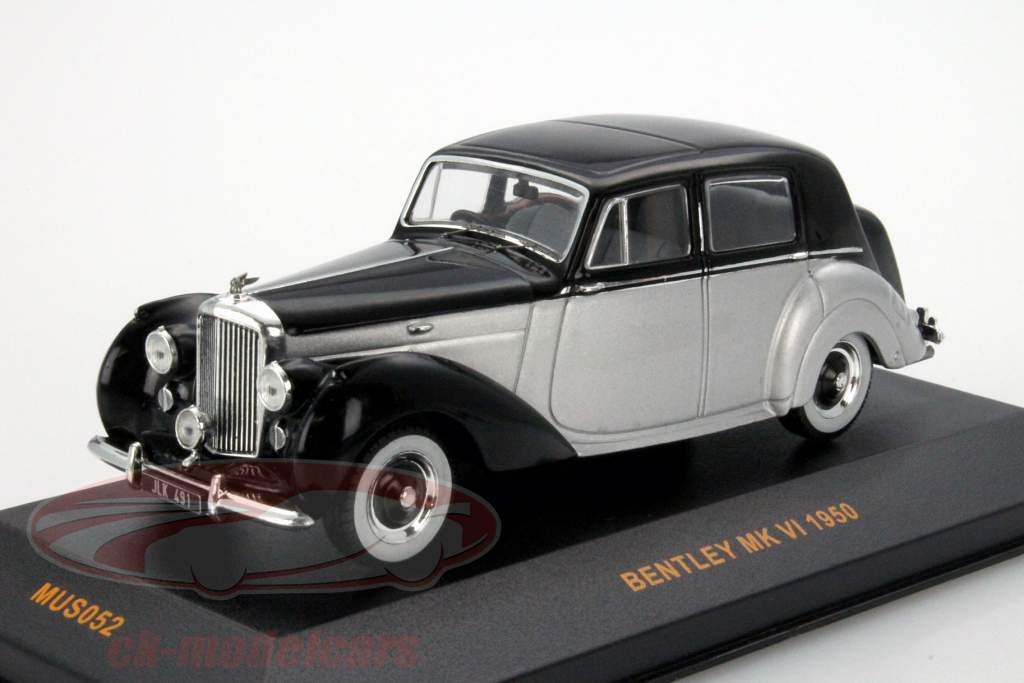 Bentley МК В.И. Год 1950 черный / серебро 1:43 Ixo