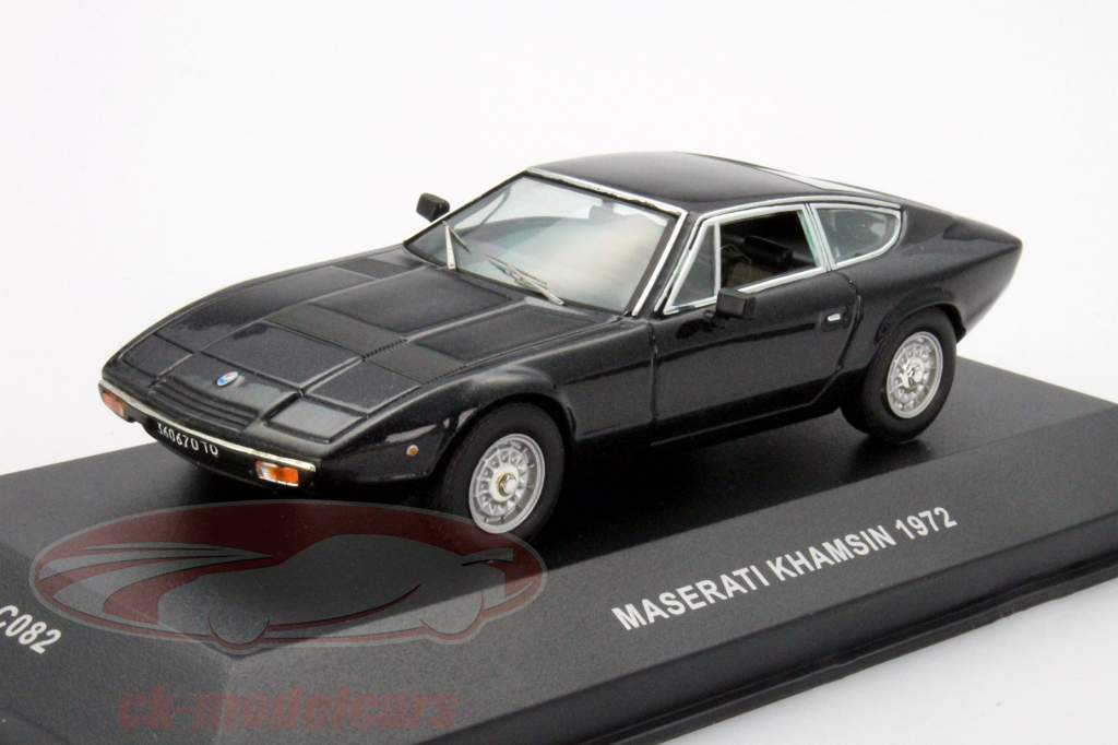 Ixo 1:43 Maserati Khamsin Year 1972 black CLC082 model car