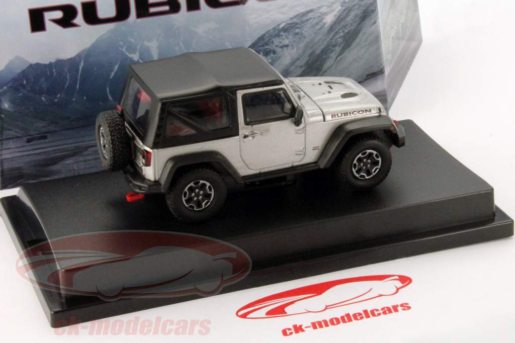 吉普车 Wrangler 卢比肯 10 周年 2013 银 金属的 1:43 绿光