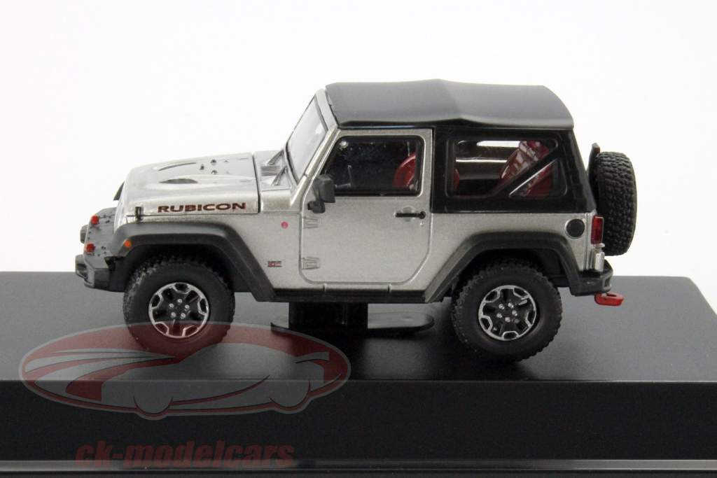 吉普车 Wrangler 卢比肯 10 周年 2013 银 金属的 1:43 绿光