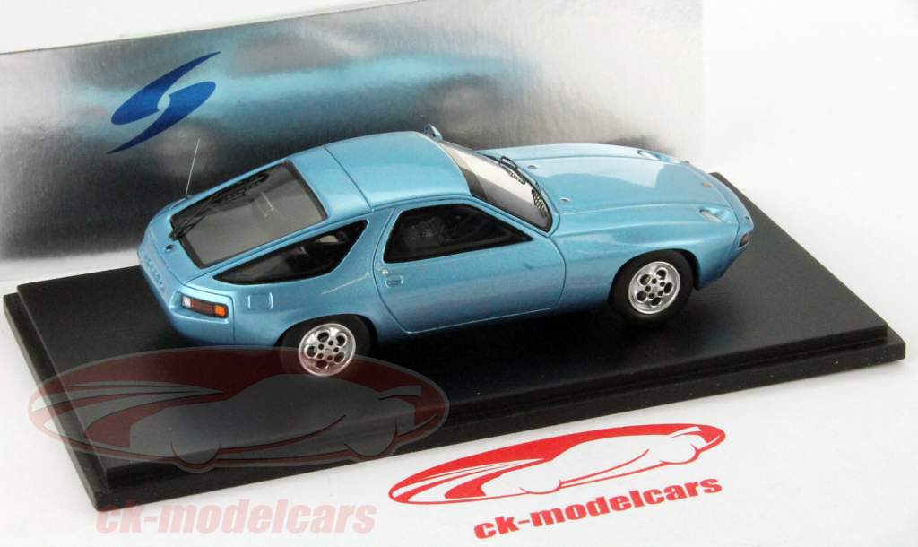 保时捷 928 年 1977 淡蓝色 金属的 1:43 Spark