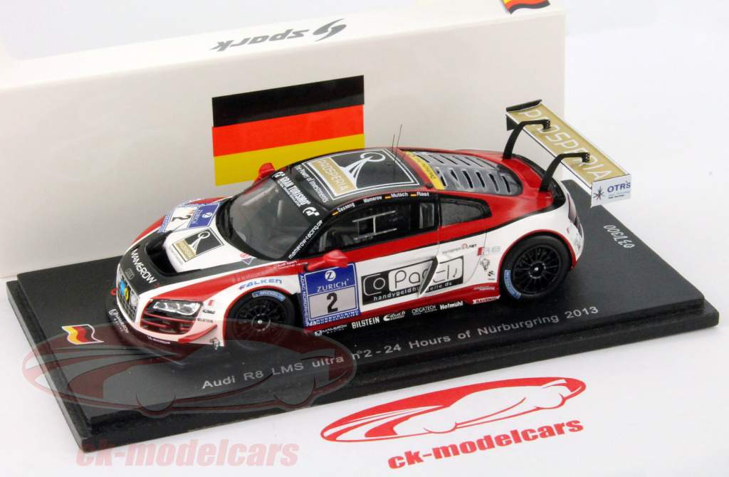 アウディ R8 LMS ウルトラ #2 24 ニュルブルクリンク 2013 1:43 Spark