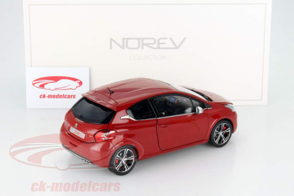 Peugeot 208 GTI Year 2013 ruby red 1:18 Norev