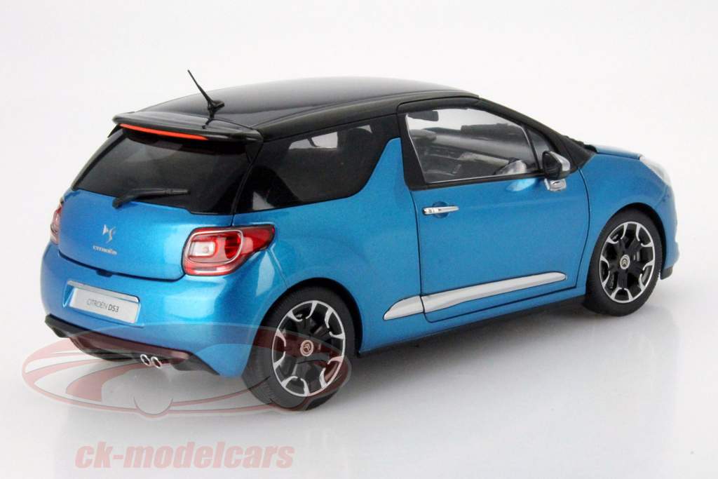シトロエン DS3 年 2011 ブルー ととも​​に 黒 屋根 1:18 ノレブ