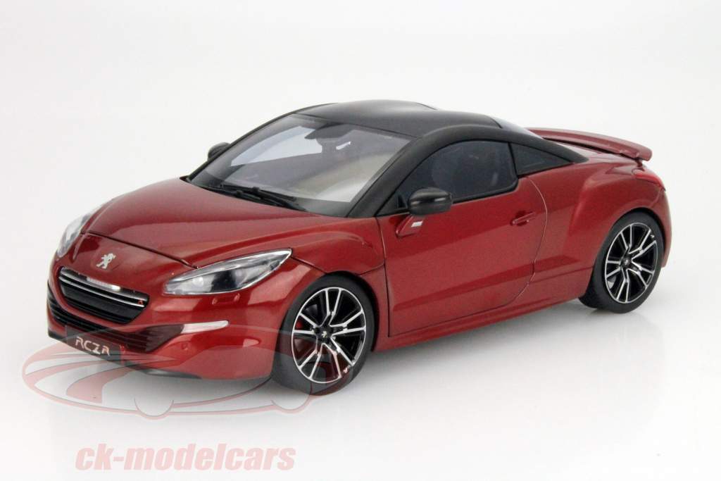 标致 RCZ Ř 年 2014 红 同 亚光黑 屋顶 1:18 NOREV