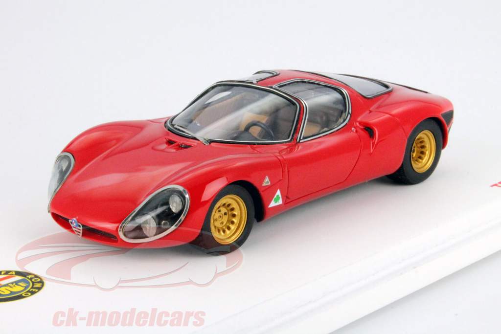 アルファ ロメオ 33 ストラダーレ プロトタイプ 1967 赤 1:43 TrueScale