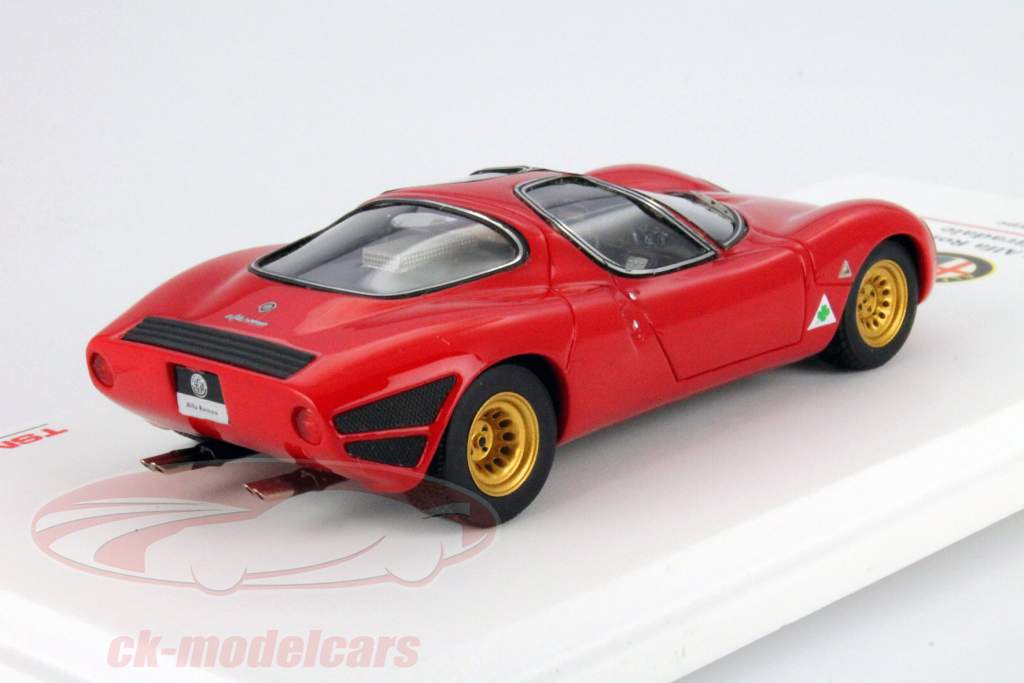 アルファ ロメオ 33 ストラダーレ プロトタイプ 1967 赤 1:43 TrueScale