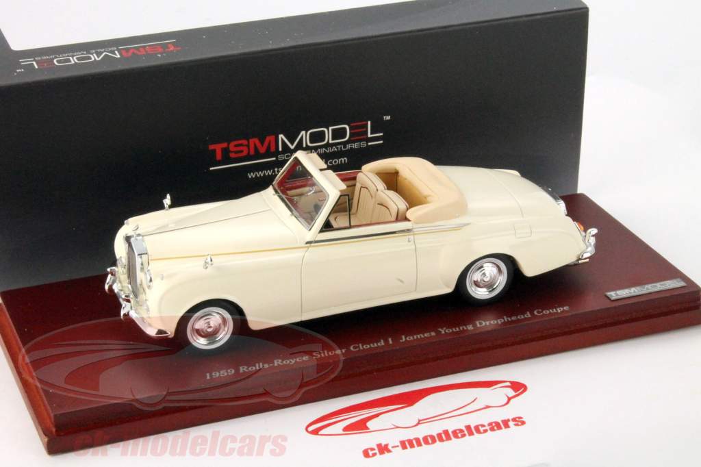 Rolls Royce Silver Cloud I Drophead Coupe År 1959 beige 1:43 LookSmart