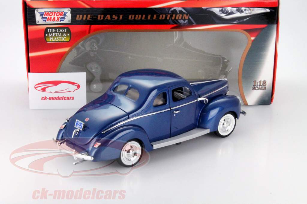 Ford デラックス クーペ 年 1940 ブルー 1:18 MotorMax