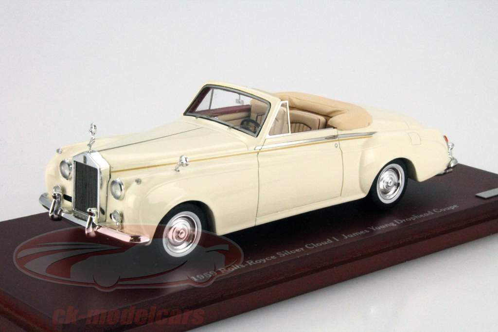 Rolls Royce Silver Cloud I Drophead Coupe År 1959 beige 1:43 LookSmart