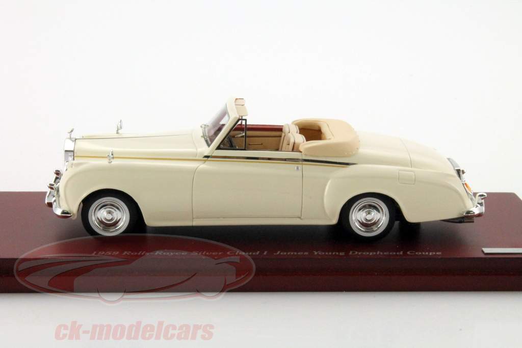 Rolls Royce Silver Cloud I Drophead Coupe År 1959 beige 1:43 LookSmart