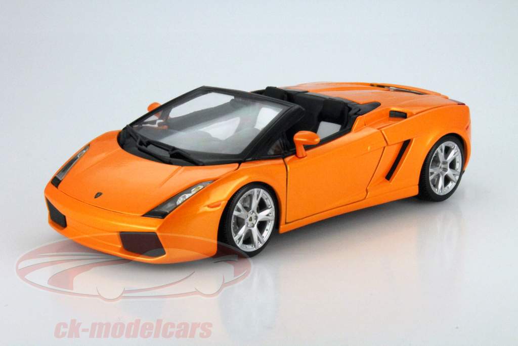 Lamborghini Gallardo Spyder laranja 1:18 Bburago
