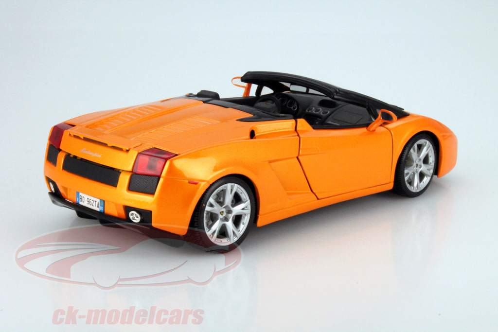 Lamborghini Gallardo Spyder laranja 1:18 Bburago