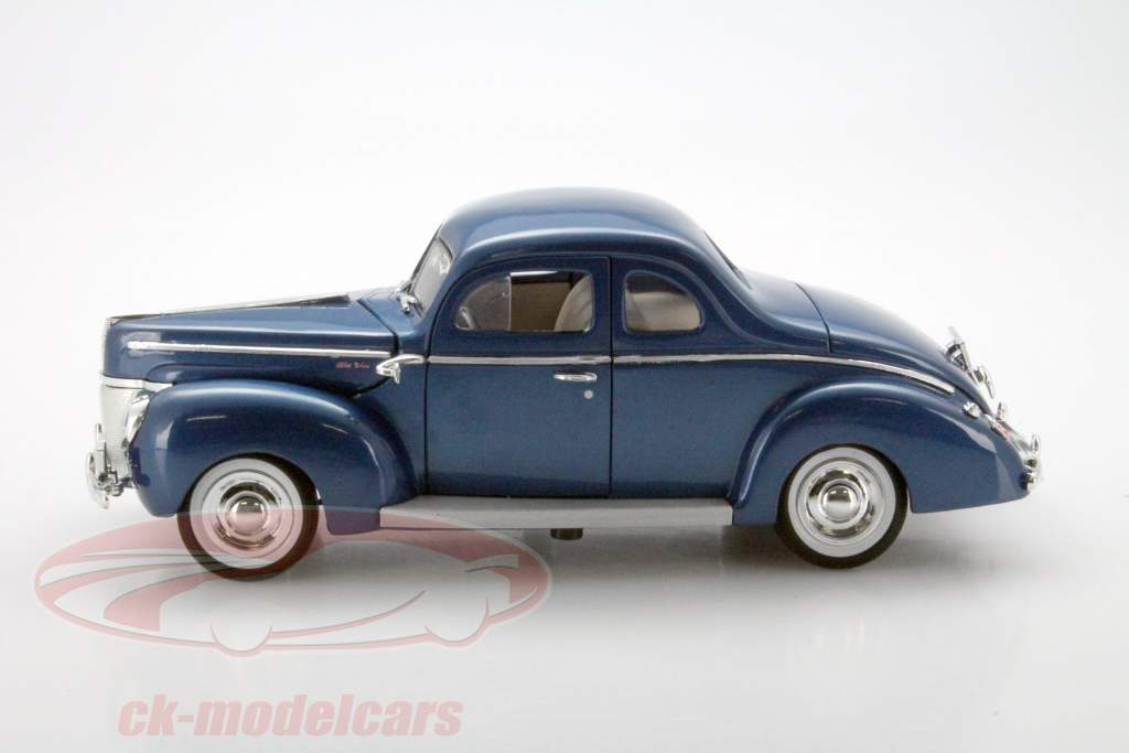 Ford デラックス クーペ 年 1940 ブルー 1:18 MotorMax