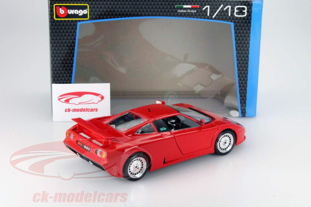 Bugatti Е.Б. 110 Год 1990 красный 1:18 Bburago