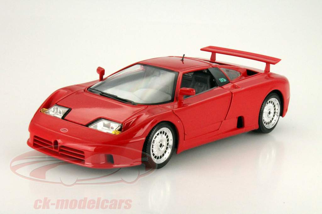 ブガッティ EB 110 年 1990 赤 1:18 完成モデル