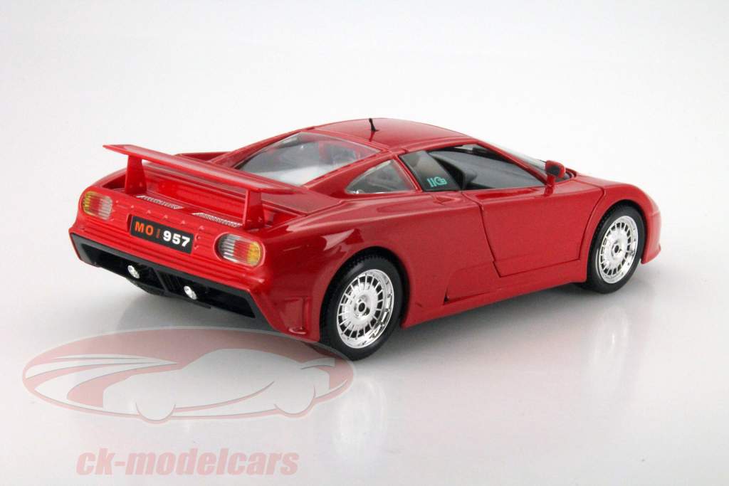 Bugatti EB 110 Année 1990 rouge 1:18 Bburago