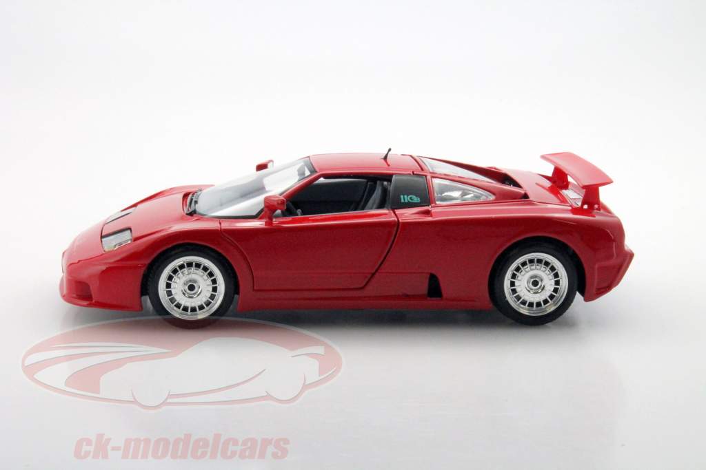 ブガッティ EB 110 年 1990 赤 1:18 完成モデル