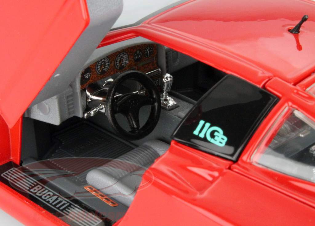 Bugatti Е.Б. 110 Год 1990 красный 1:18 Bburago