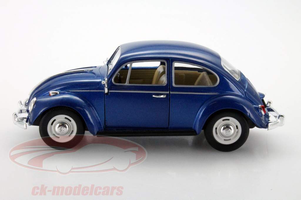 Volkswagen VW Beetle Anno 1967 blu 1:24 Kinsmart