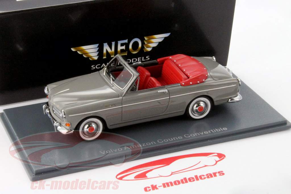 Volvo Amazon Coune Cabriolet grigio Neo 1:43