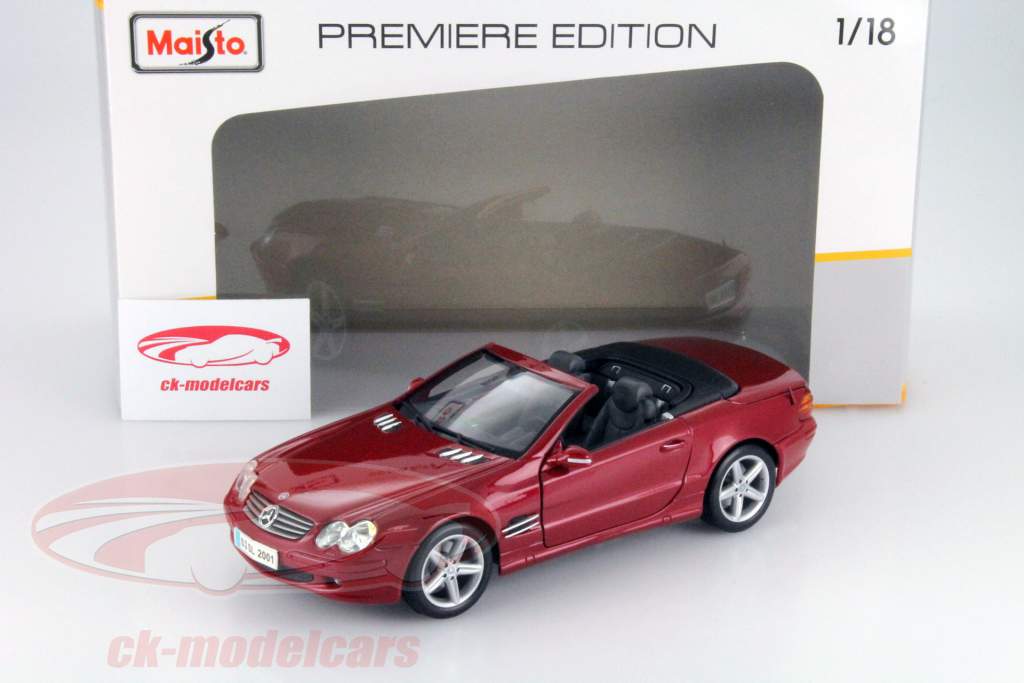MOTORMAX SL500、Maisto BenzSL-class 1/18 Motormax 1/18 Silver Convertible Mercedes Benz SL500 Diecast