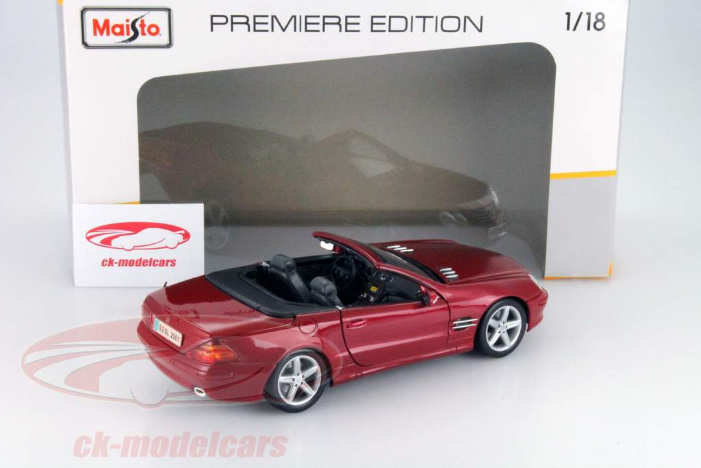 MOTORMAX SL500、Maisto BenzSL-class 1/18 Motormax 1/18 Silver Convertible Mercedes Benz SL500 Diecast