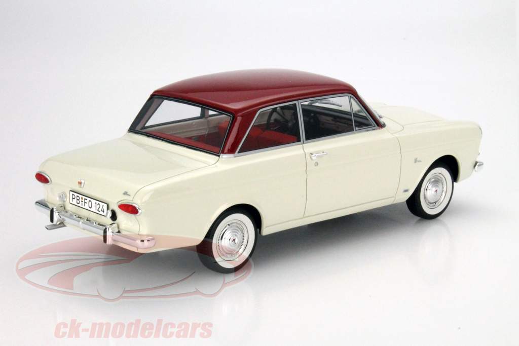 Ford Taunus 12M (P4) blanc / bordeaux 01h18 BoS Modèles