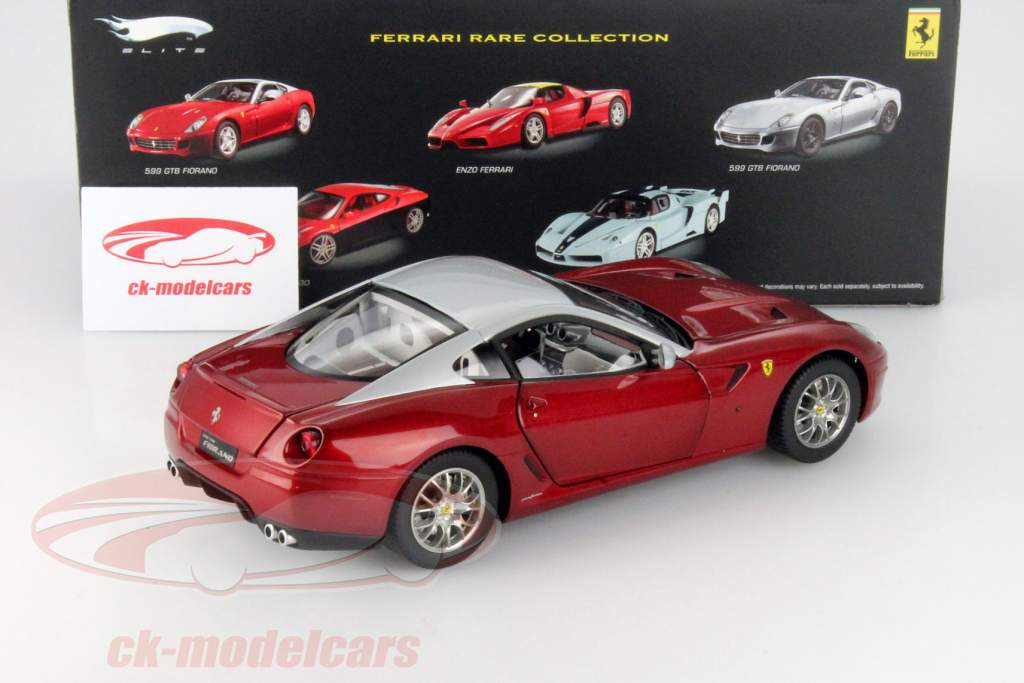 Hot Wheels エリート 599 GTB Fiorano 限定版　1/18 FERRARI 599 GTB FIORANO RED HOT WHEELS SUPER ELITE EDITION 1