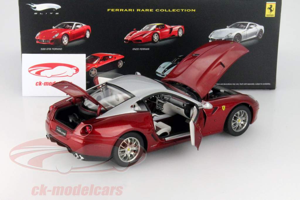 Hot Wheels エリート 599 GTB Fiorano 限定版　1/18 HotWheels Elite 1:18 Ferrari 599 GTB Fiorano monza red