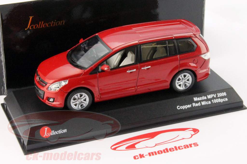 1/43 Mazda MPV 2006 Copper Redメタリック JCollection 1:43 Mazda MPV Year 2006 auburn metallic