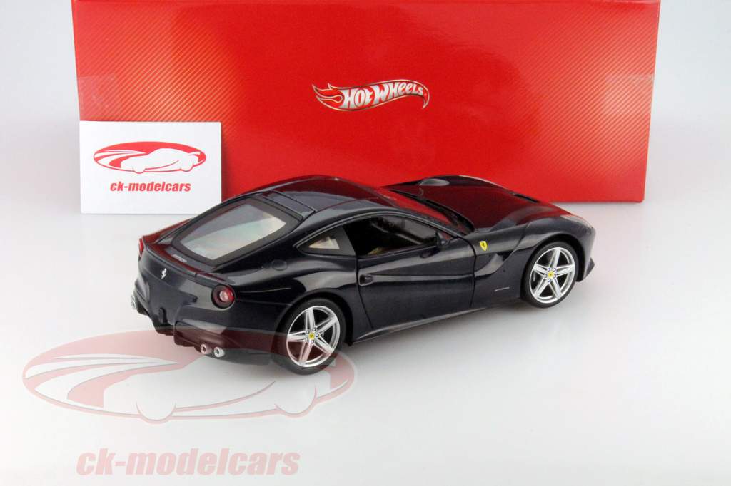 法拉利 F12 BERLINETTA 年 2012 深蓝色 1:18 HotWheels Foundation
