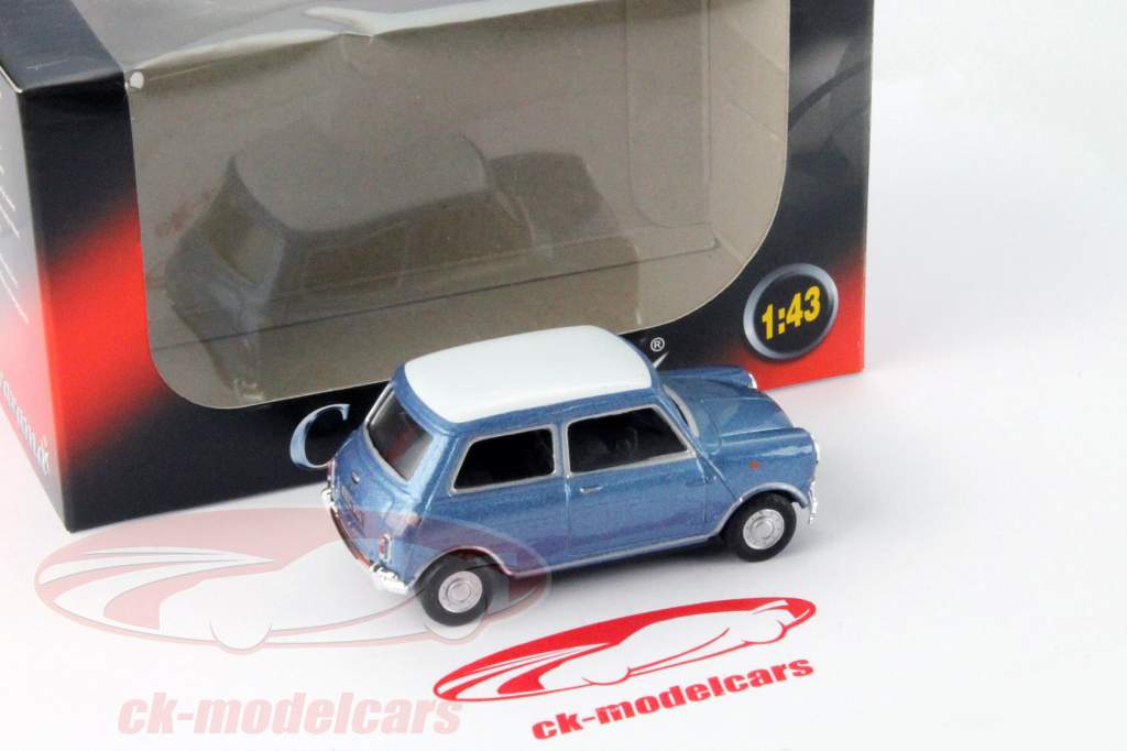 Mini Cooper Год 1969 синий металлик / белый 1:43 Cararama