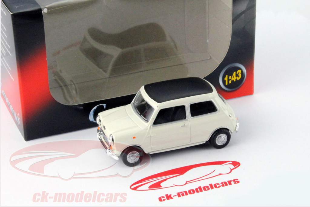 Mini Cooper Année 1969 blanc / noir 1:43 Cararama