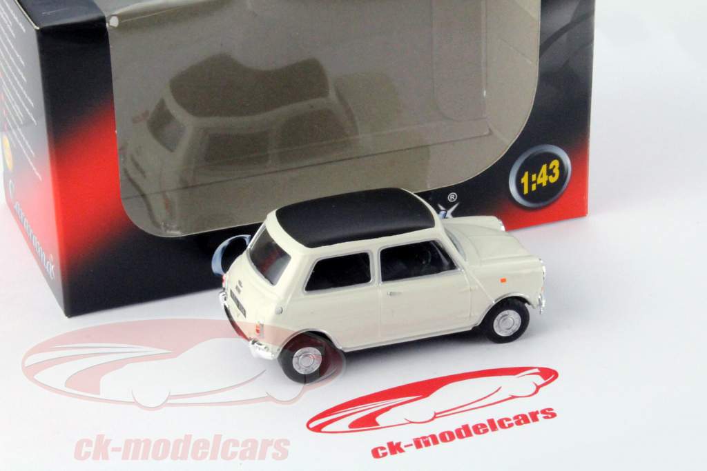 Mini Cooper Ano 1969 branco / preto 1:43 Cararama