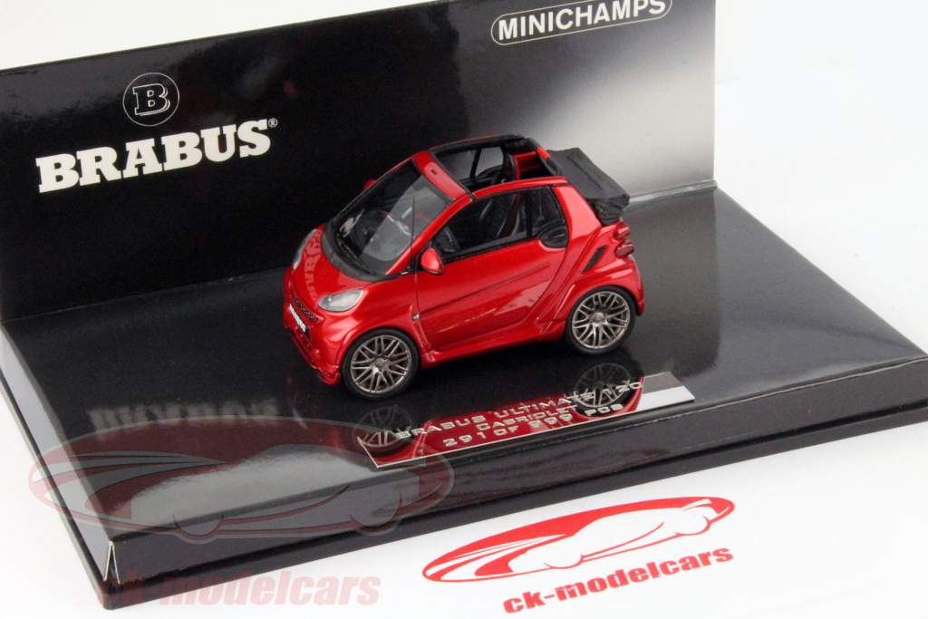 Brabus Smart Ultimate 120 Кабриолет красный 1:43 Minichamps