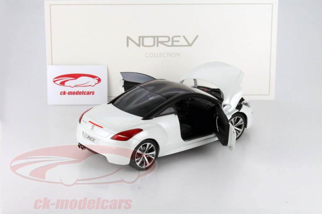 プジョー RCZ 年 2012 白 / 黒 1:18 ノレブ