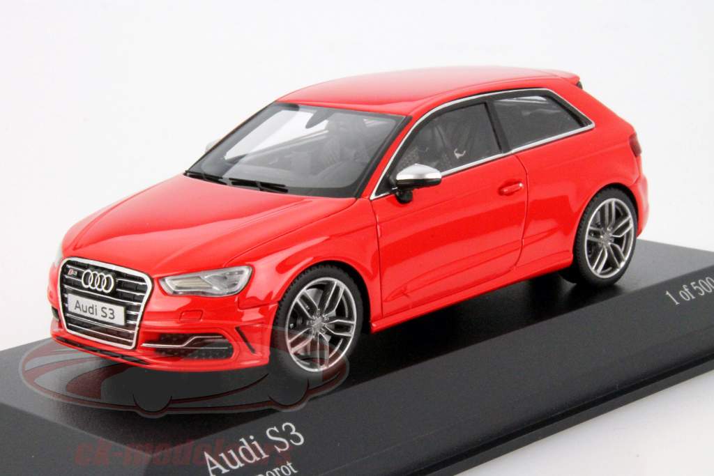 アウディ S3は 年 2013 ミサノ 赤 1:43 ミニチャンプス