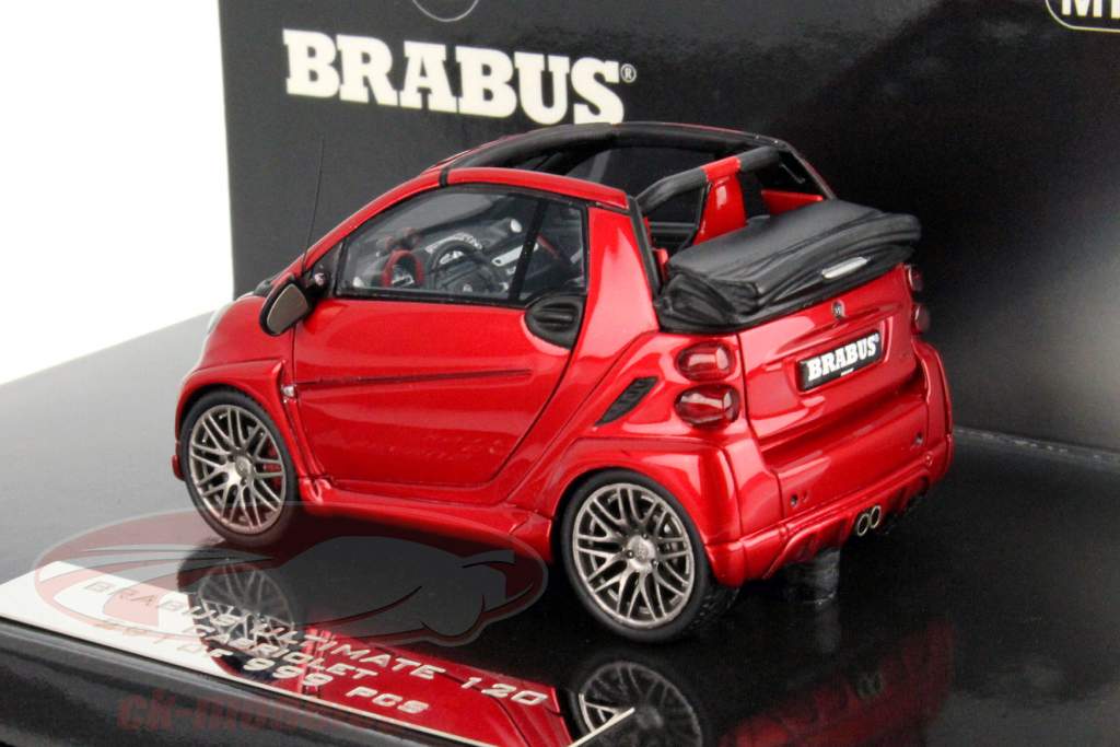 Brabus Smart Ultimate 120 Cabriolet rød 1:43 Minichamps