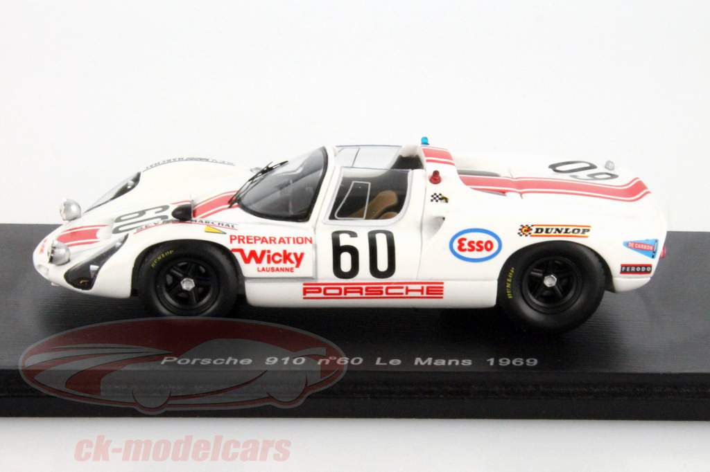 Spark 1:43 ポルシェ 910 #60 24h ルマン 1969 de Mortemart