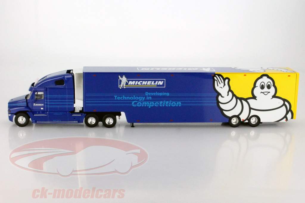 Freightliner Koffersattelzug 米其林 蓝色 / 黄色 / 白 1:43 Eligor