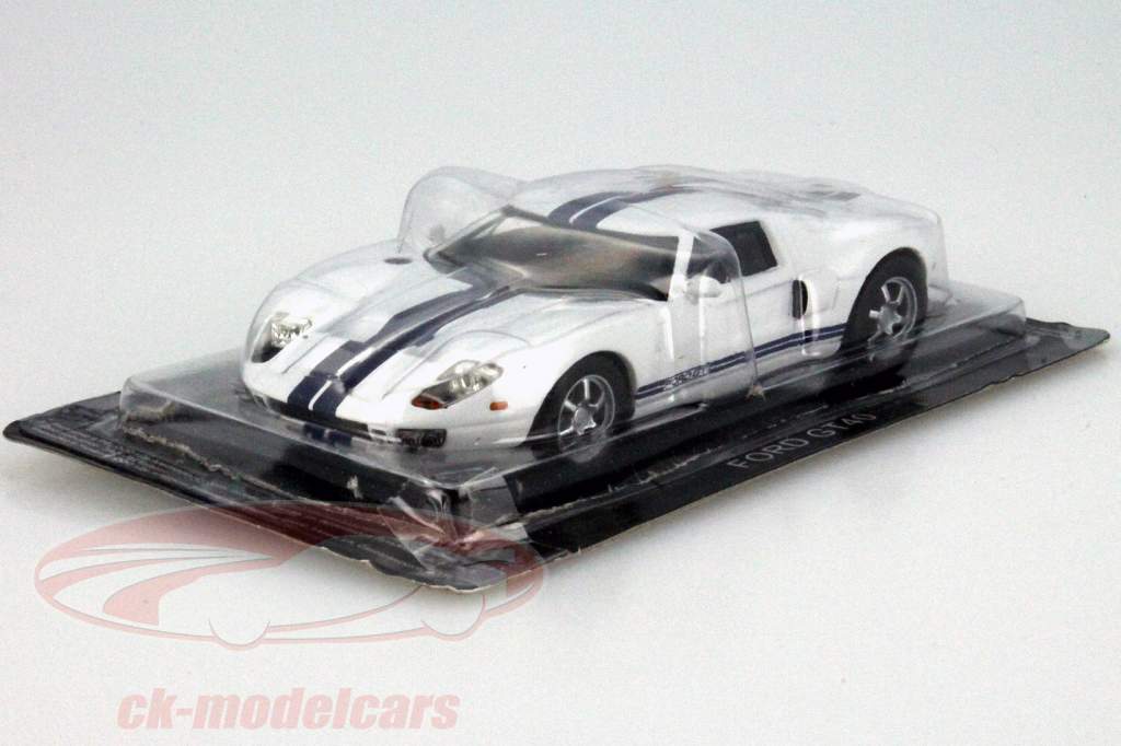Ford GT40 白 / ブルー 1:43 Altaya