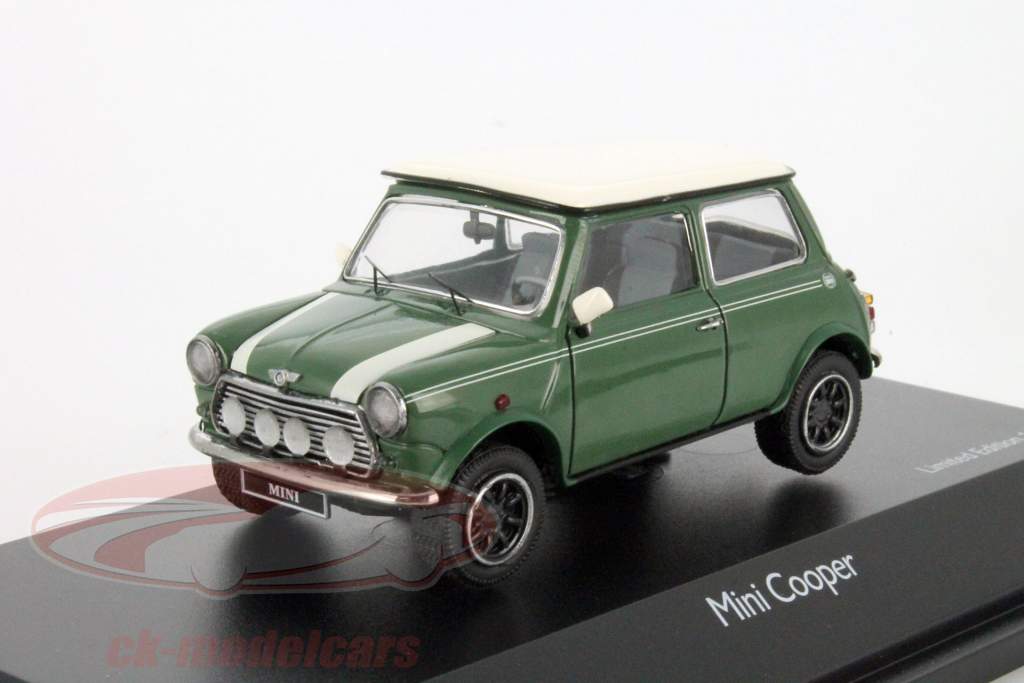 Morris Mini Cooper verde almendra / blanco 1:43 Schuco