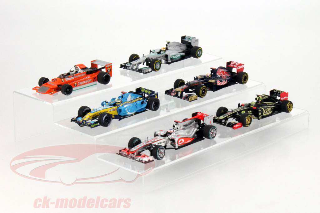 Stand decoratie trappen 3 stappen voor modelauto's in schaal 1:43